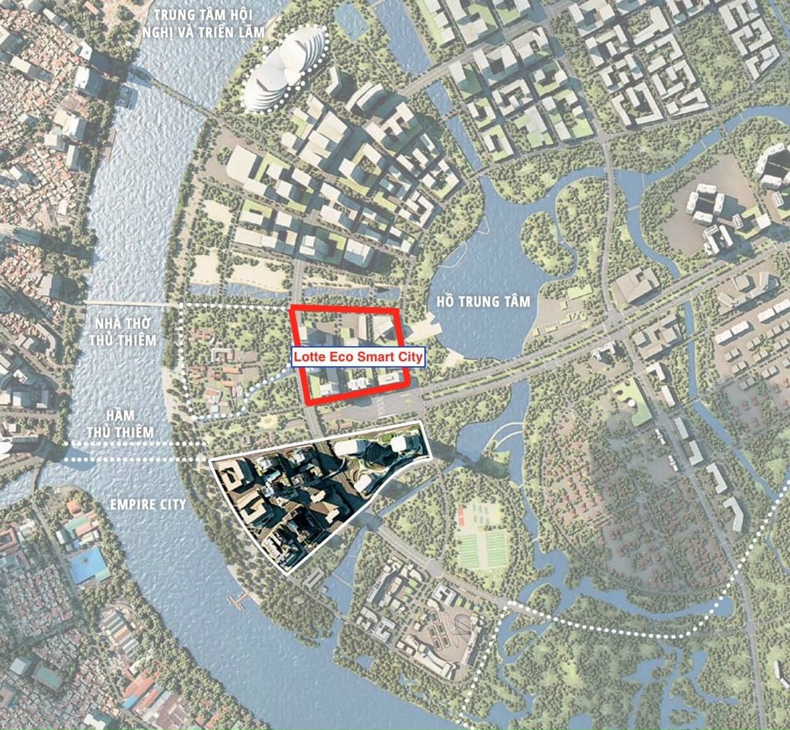 Lotte Eco Smart City Thu Thiem in District 2 - Developed by Lotte Properties