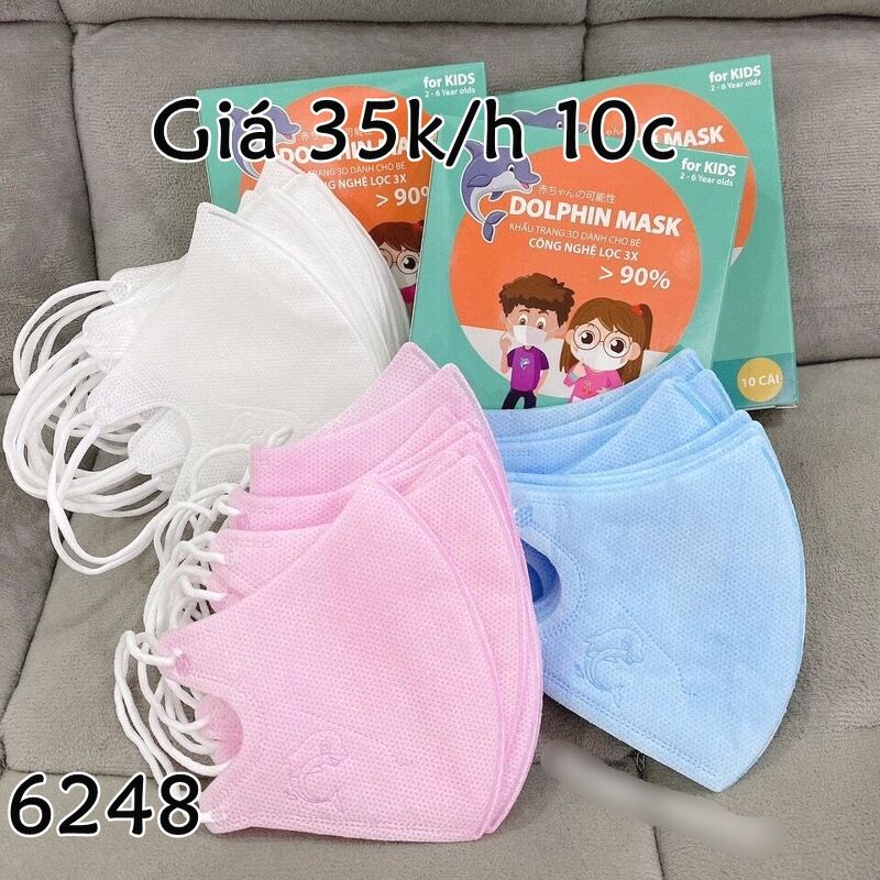 KT 3D DOLPHIN HỘP 10C 6248 - TRẮNG