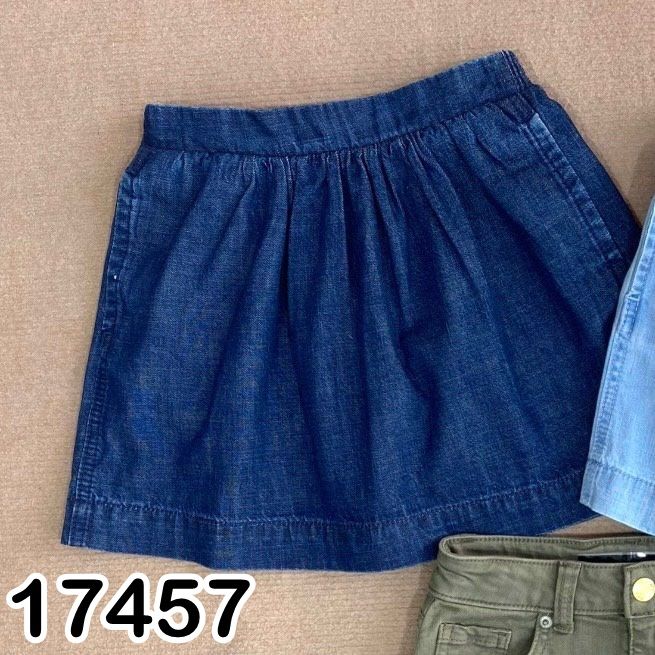 Hàng 3 nút Chân váy jeans đuôi cá xoè chữ A có quần trong hàng luôn có sẵn  - 11789002917