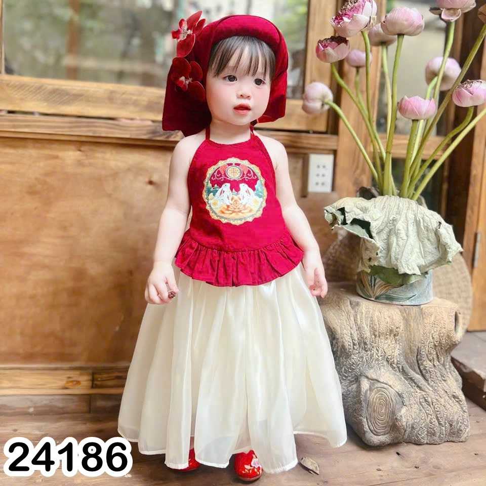 SET VÁY YẾM ĐỎ 24186