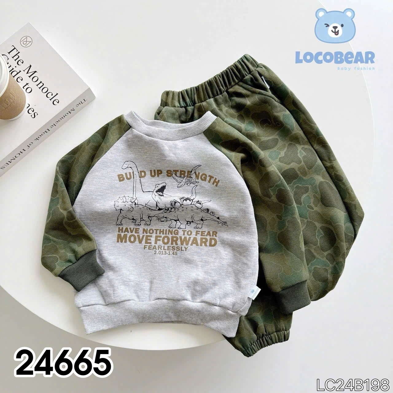 BỘ NỈ KHỦNG LONG 24665