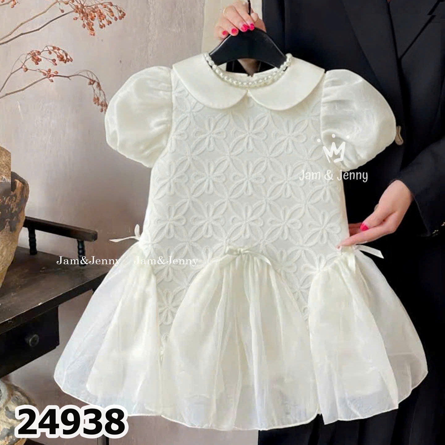 ĐẦM CỔ SEN HOA NỔI 24938