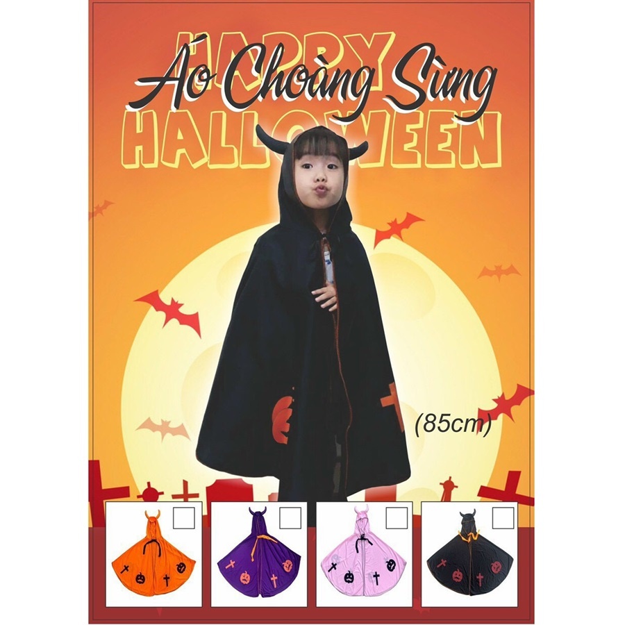 ÁO CHOÀNG SỪNG ĐEN 85CM