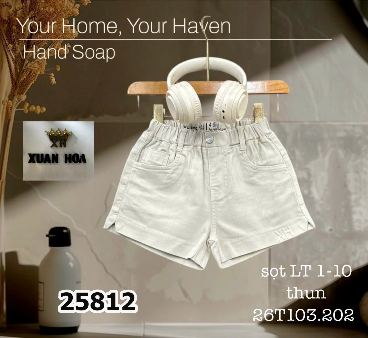 SHORT KAKI HOA 1-10 25812