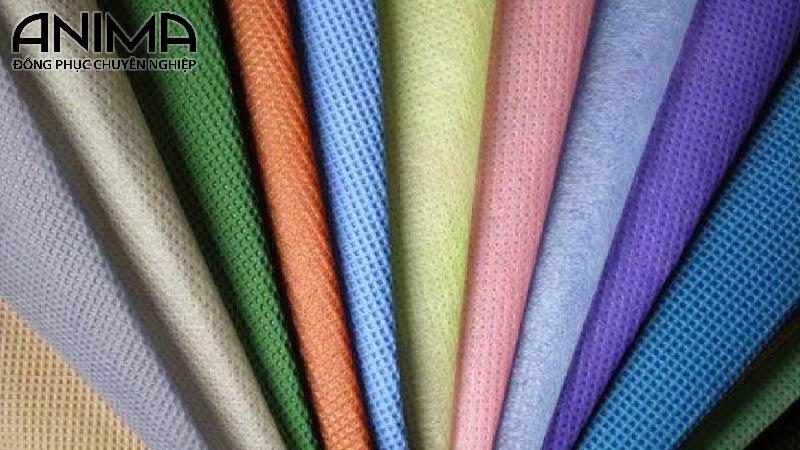 Vải polyester may đồng phục