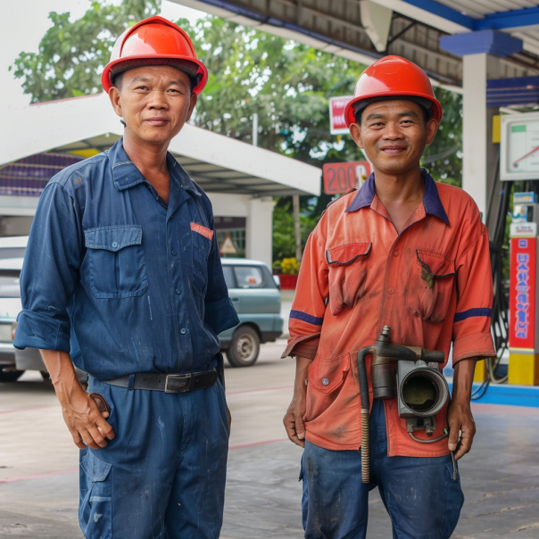 Đồng phục áo sơ mi công nhân xăng dầu