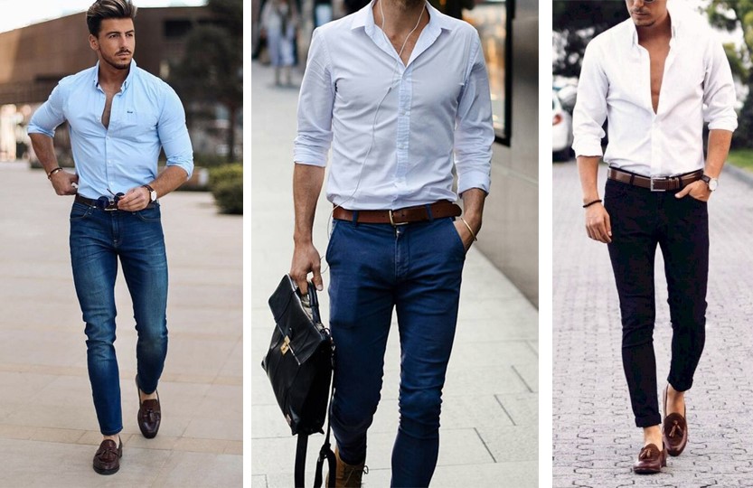 Thắt lưng và giày là phụ kiện phù hợp để hoàn thiện outfit