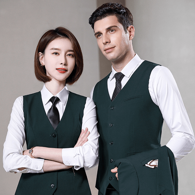 Áo vest – gile đồng phục màu đen