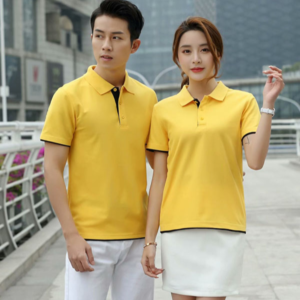 Áo đồng phục polo màu vàng