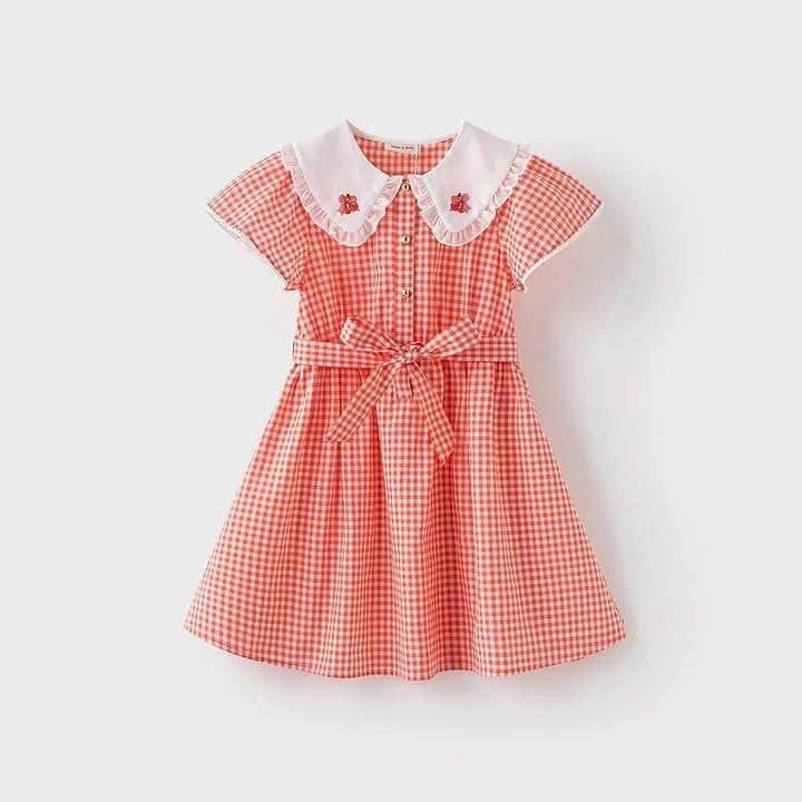 Váy xòe kẻ caro đỏ DK2251639