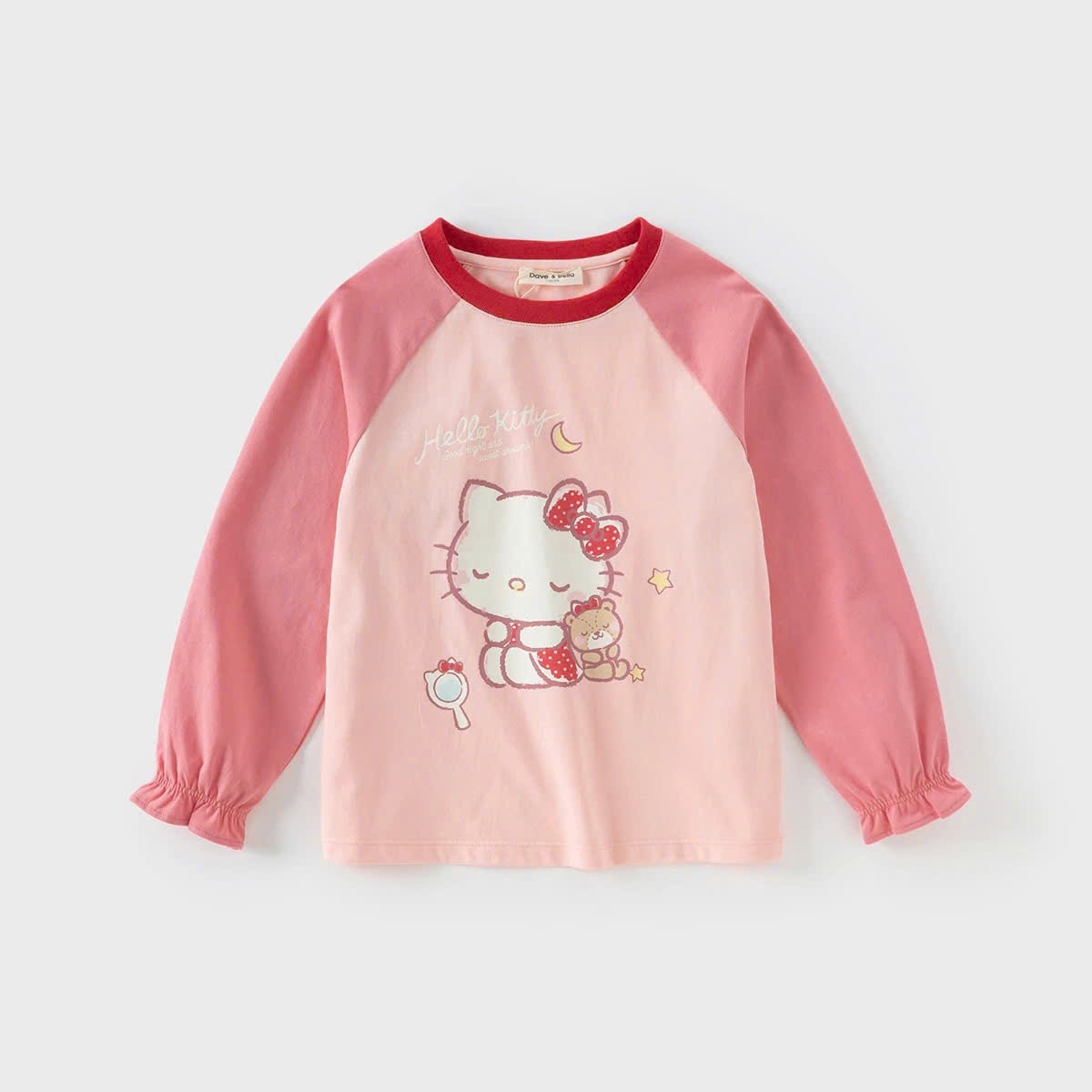 Áo phông dài tay bé gái Hello kitty kuromi DK1250365