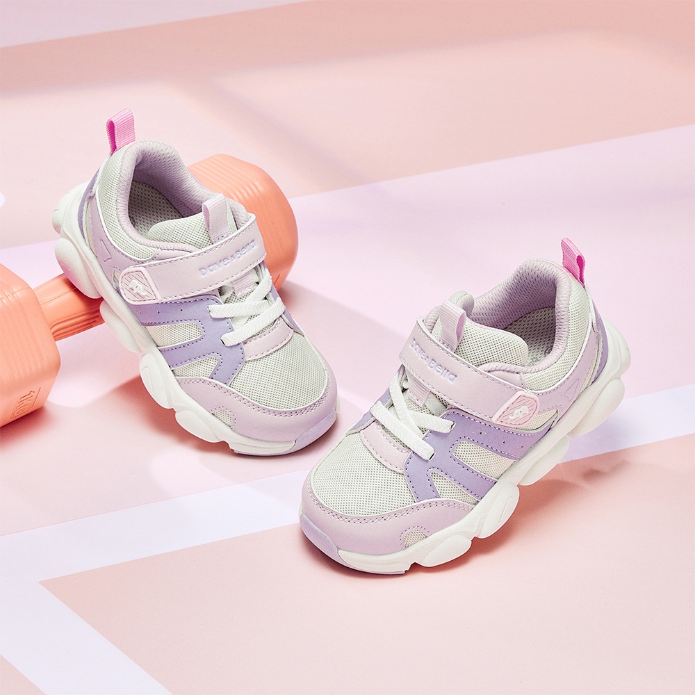 Giày thể thao bé gái Dave Bella màu tím pastel – Mềm nhẹ, chống trượt DB3253454