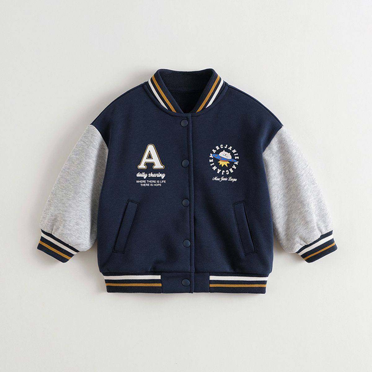 Áo khoác nỉ bomber bé trai gái MJ551177