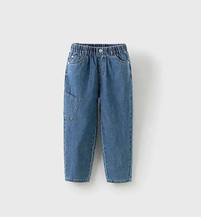 Quần jean bé trai DAVE & BELLA 2025 chất liệu cotton dáng suông DK1250353
