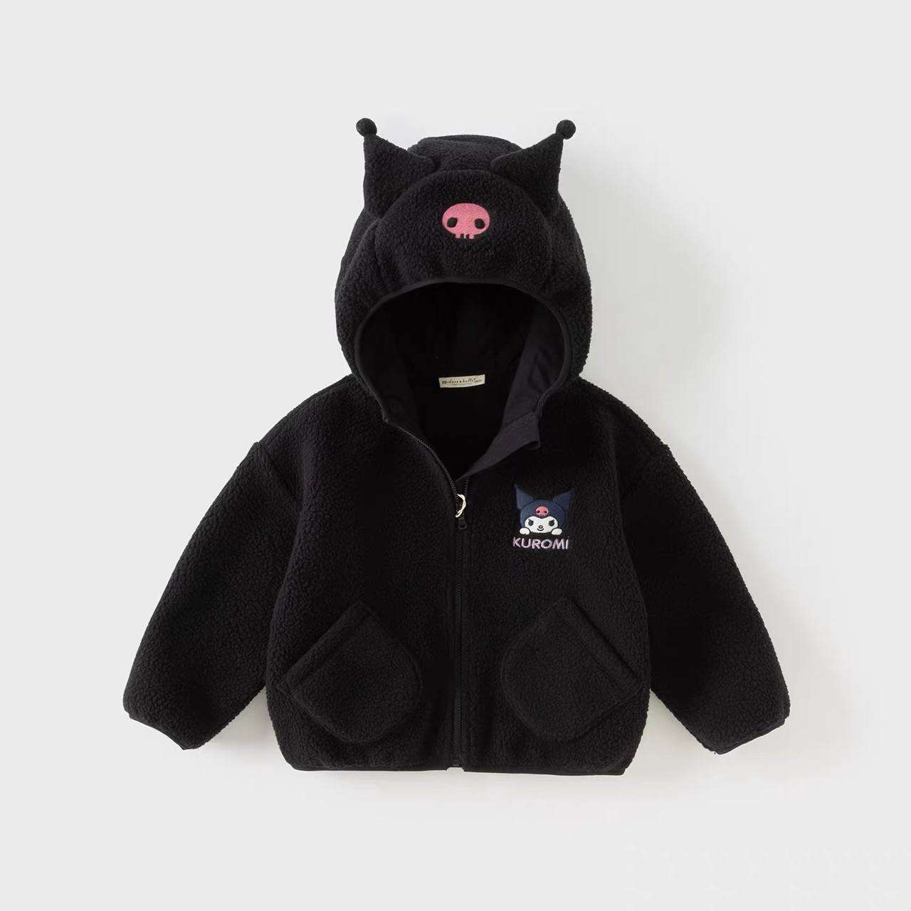 o Khoác Lông Dave & Bella Bé Gái - Phiên Bản Kuromi Dễ Thương DB4253474