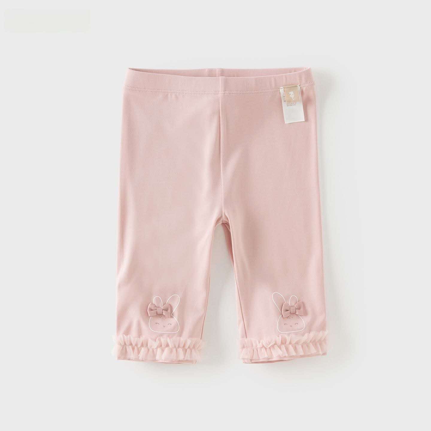 Quần Legging Lửng Bé Gái Mềm Mịn Hình Thỏ Nơ – Co Giãn Thoáng Mát DB2261742