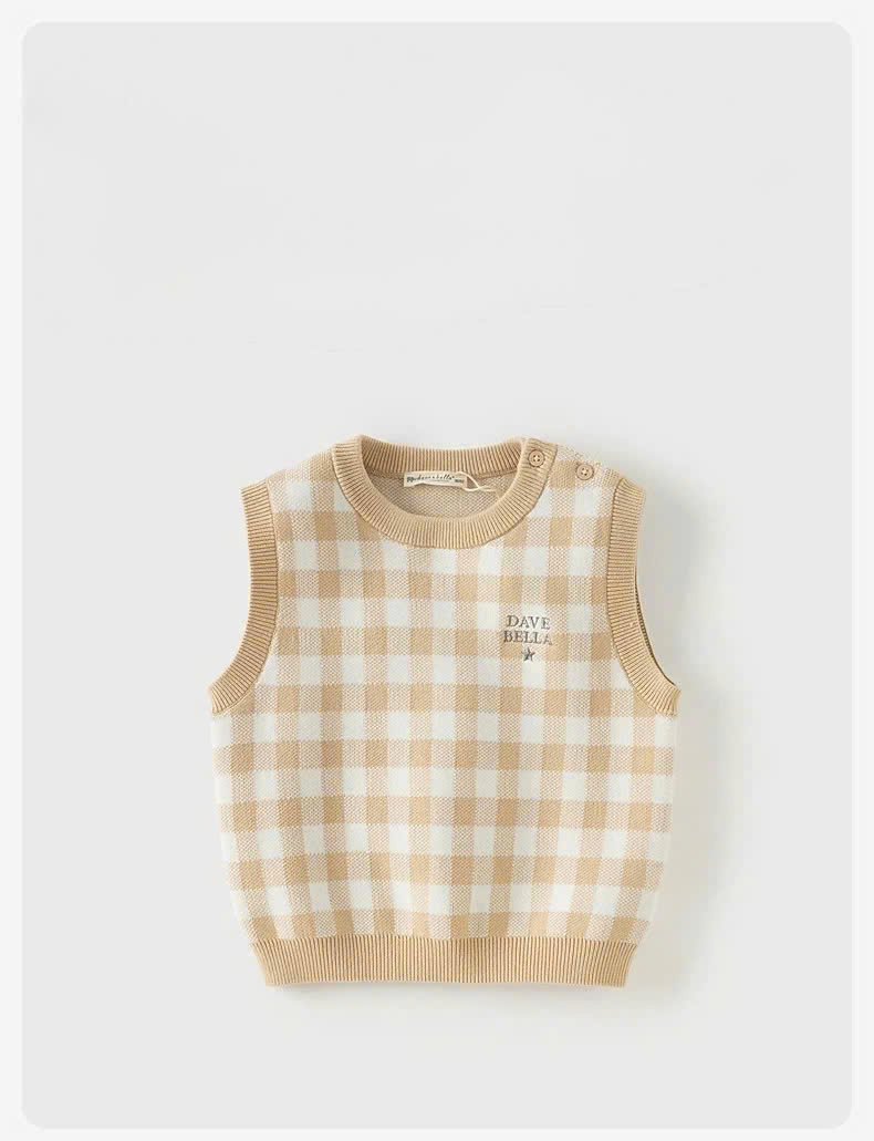 Áo ghi lê kể ô vàng DB3252927 size 7Y