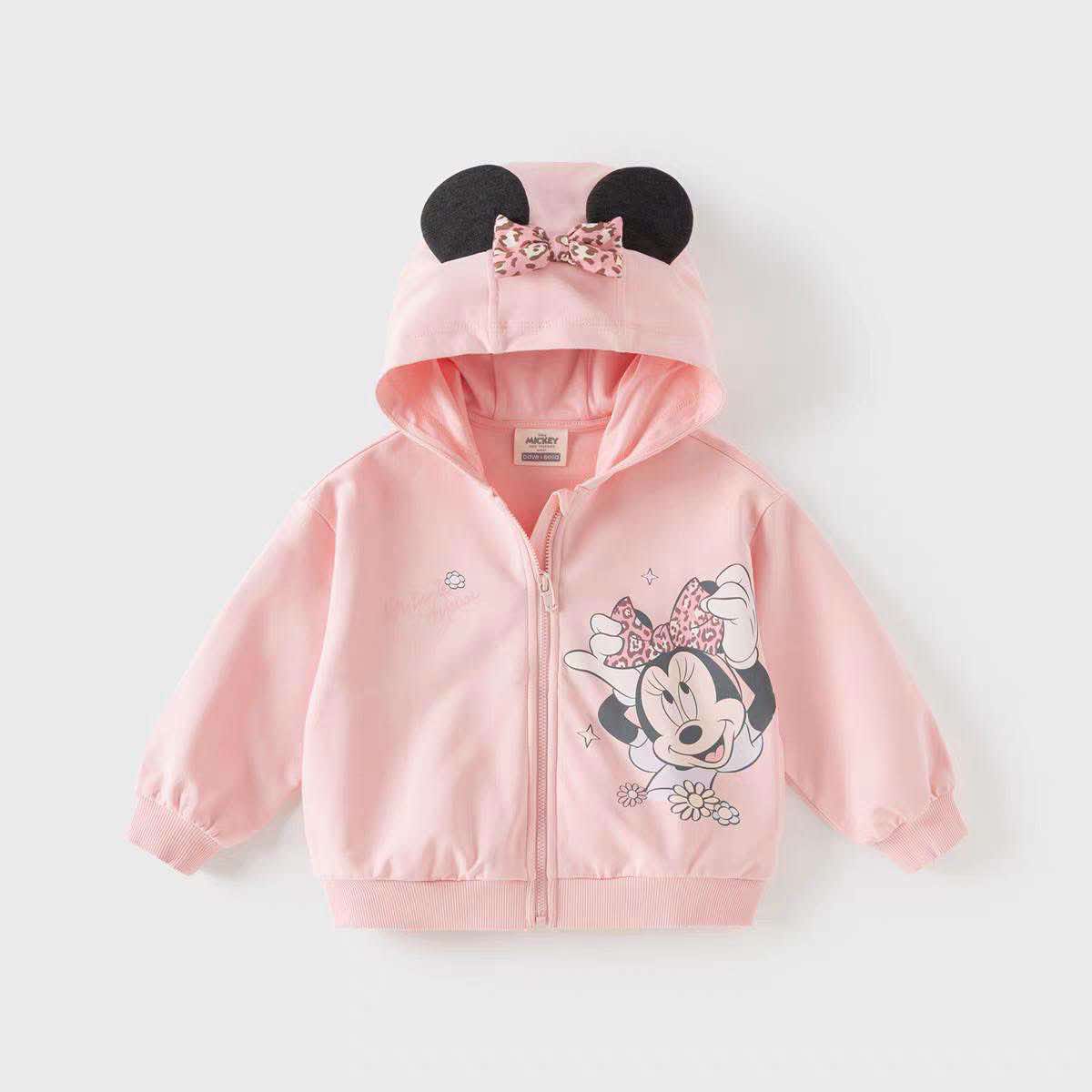 Áo khoác hồng trắng mickey cho bé gái DB1260064