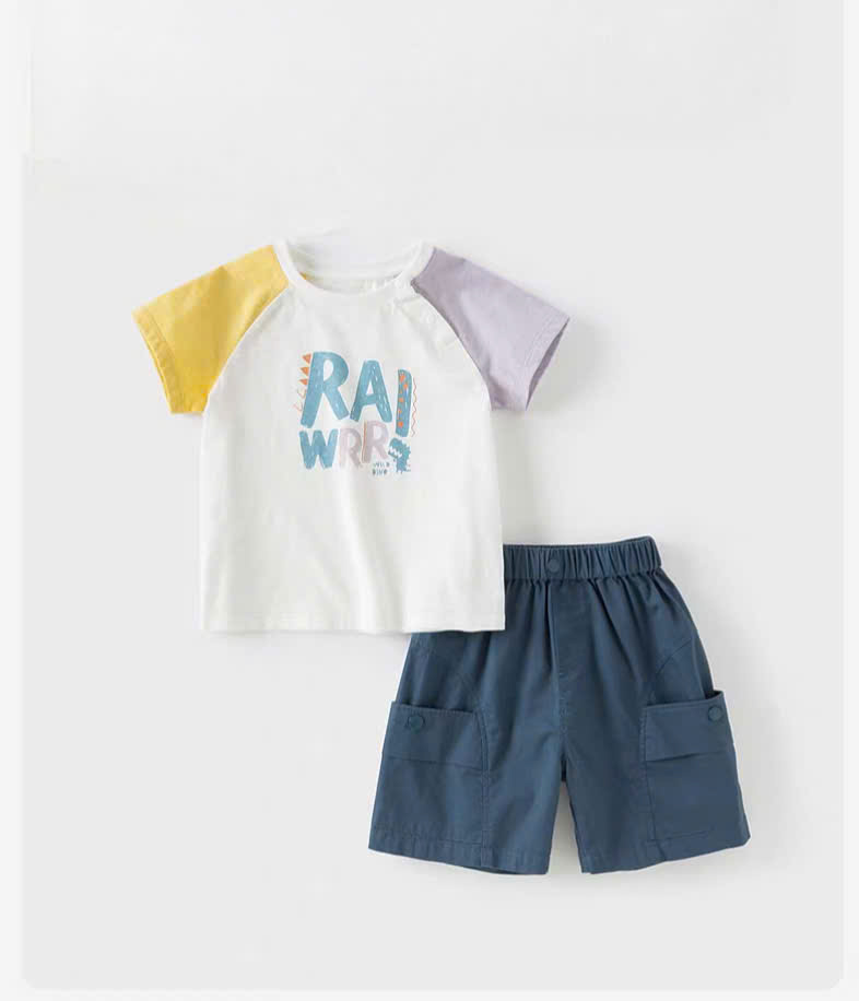 Bộ cotton hè hoạ tiết Rai Dave Bella DB2251415