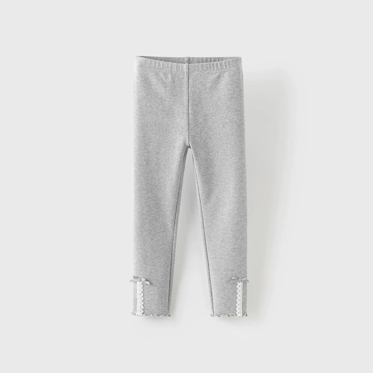 Quần legging xám trắng bé gái DK3252629