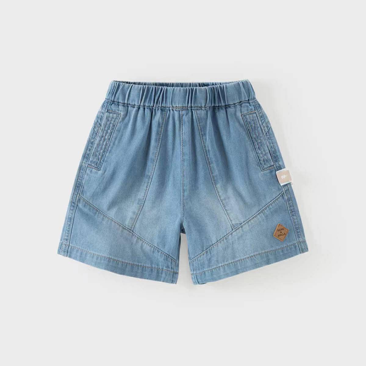 Quần short jeans bé trai David Bella 2026 mới, trang phục hè cho trẻ em, quần lửng thời trang DB2262230