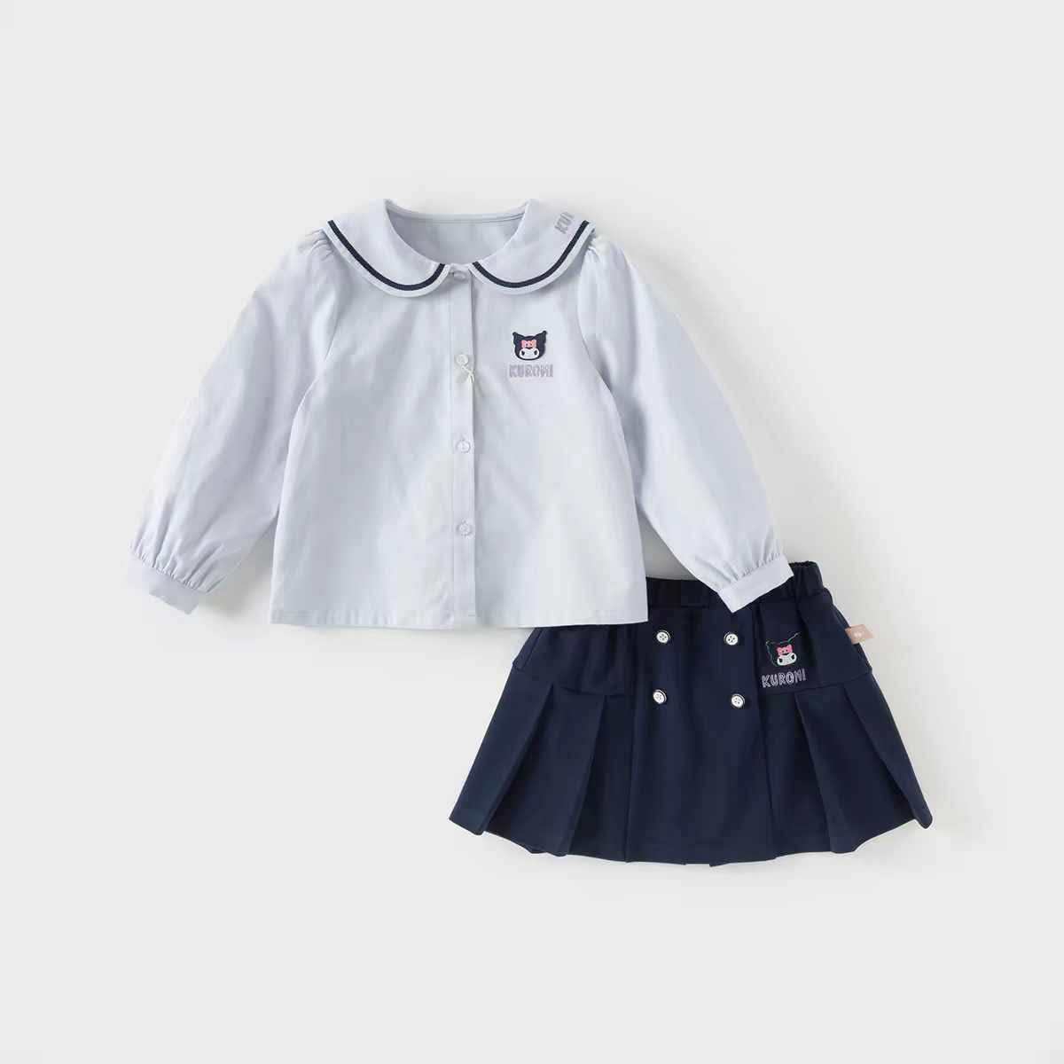 Set váy xanh dài tay Kuromi DB3252427