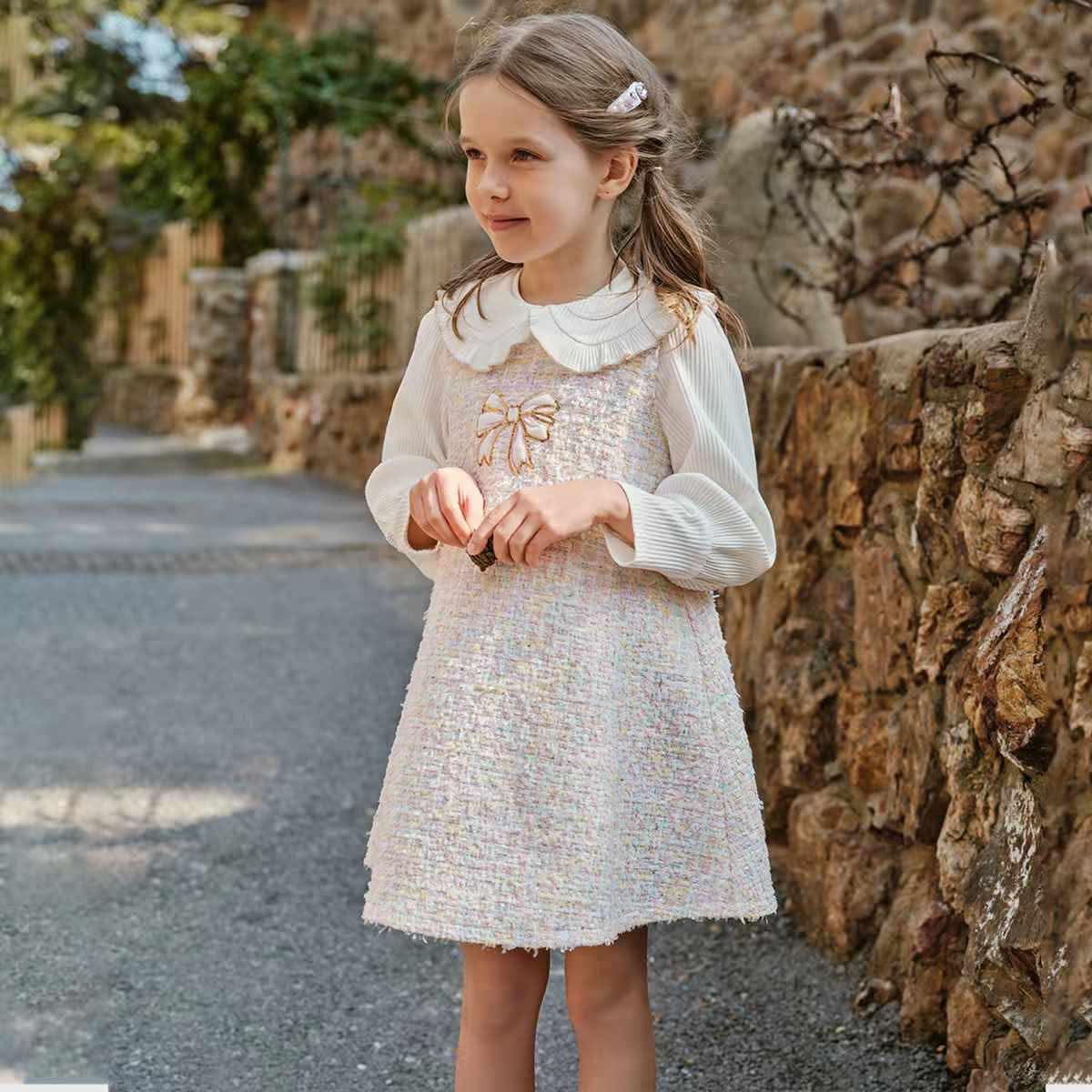 Váy dạ tay cotton trắng DK1260335