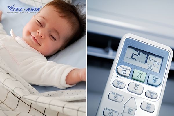 Cách để trẻ nằm điều hòa không bị ốm chuẩn y khoa