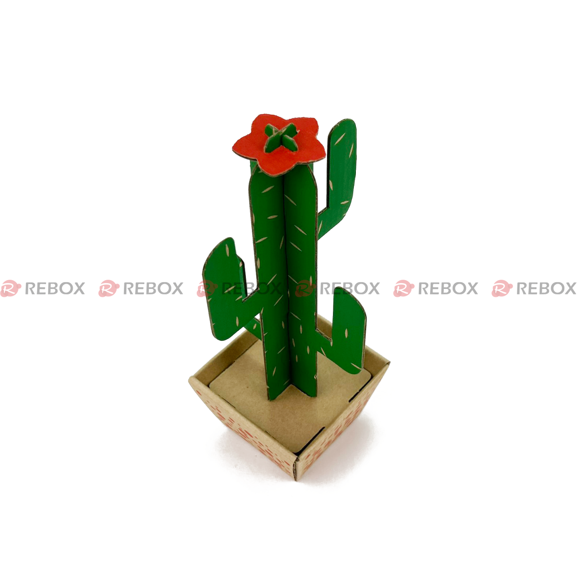 RMFK04B - Cây xương rồng carton - Saguaro - 9x9x20 cm