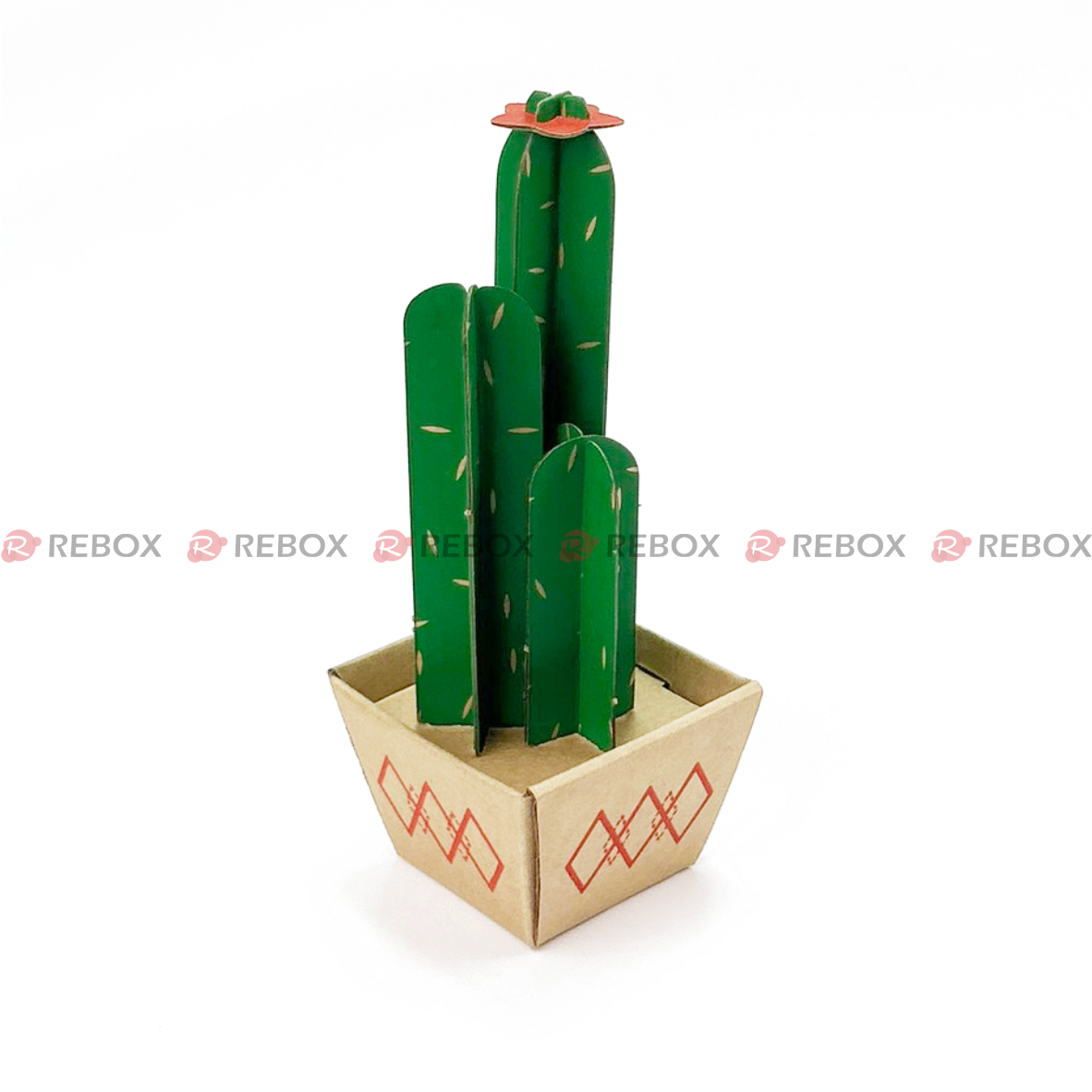 RMFK04D - Cây xương rồng carton - Trụ - 7x7x18.5 cm