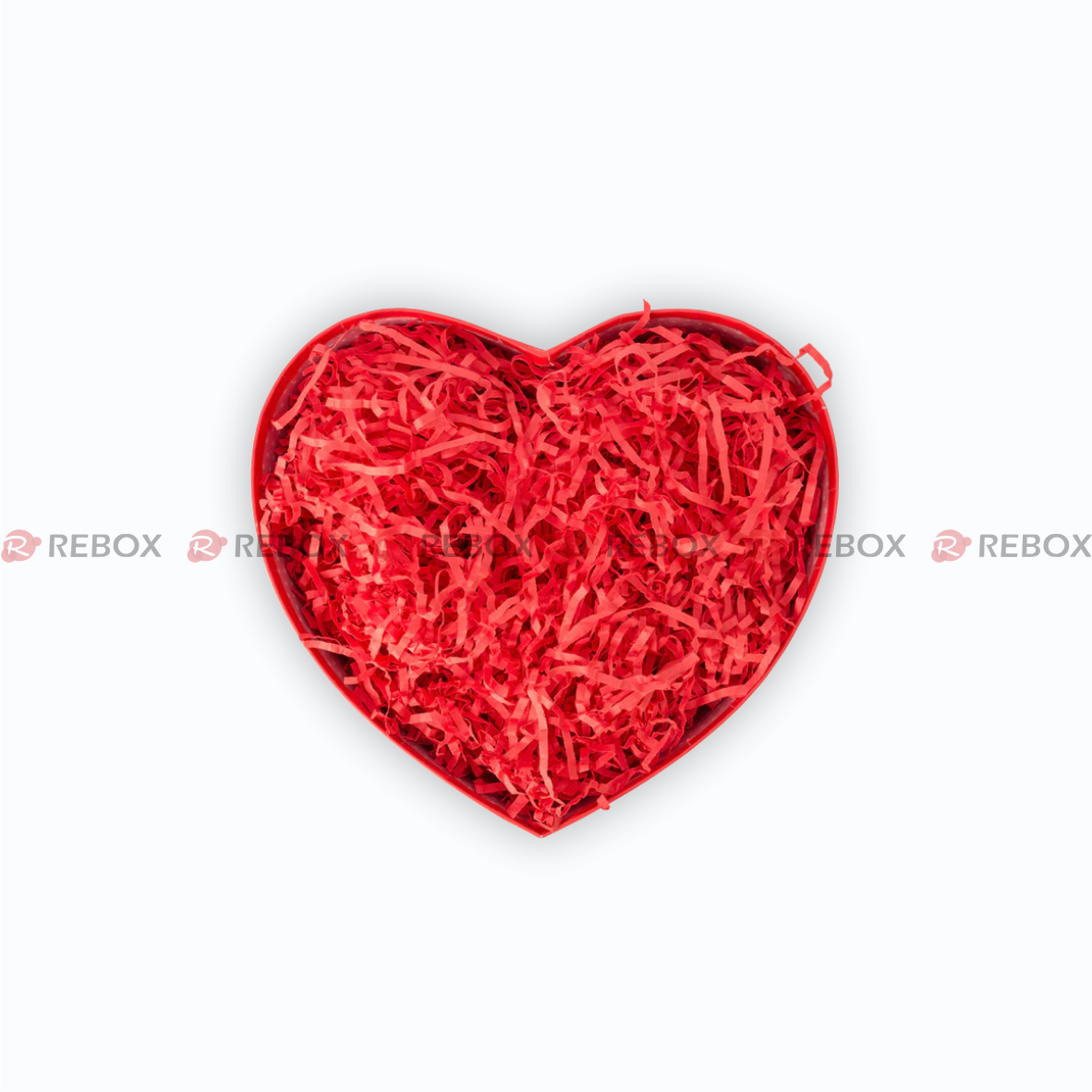 RMGR1R - Giấy rơm lót hộp quà - Màu đỏ - 50g