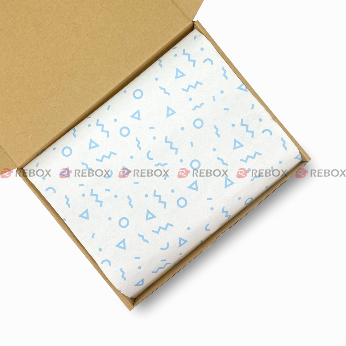 RMGPI03 - Giấy tấm Pelure gói hàng in hoạ tiết - 40x60 cm