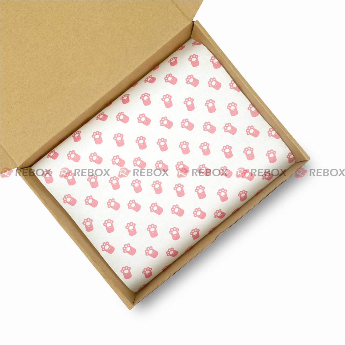 RMGPI04 - Giấy tấm Pelure gói hàng in hoạ tiết - 40x60 cm