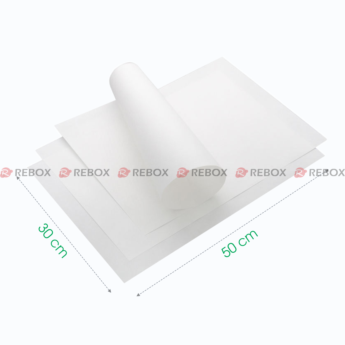 RMGP03 - Giấy tấm Pelure gói hàng màu trắng - 30x50 cm