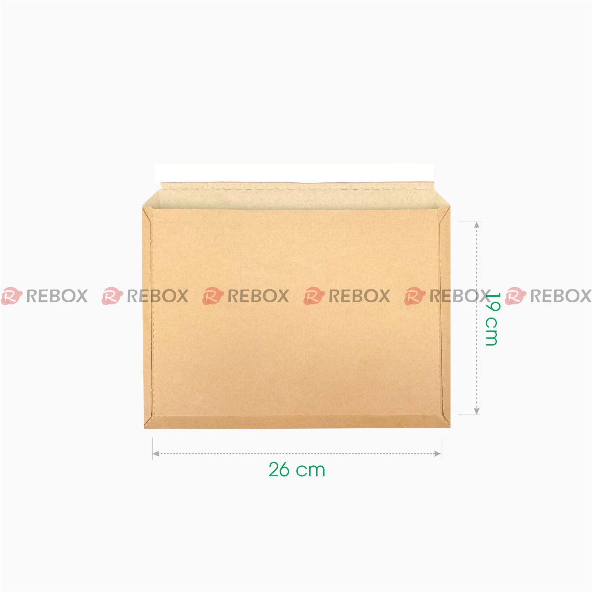 RMPB4 - Phong bì giấy carton - Nâu - 26x19 cm - v2