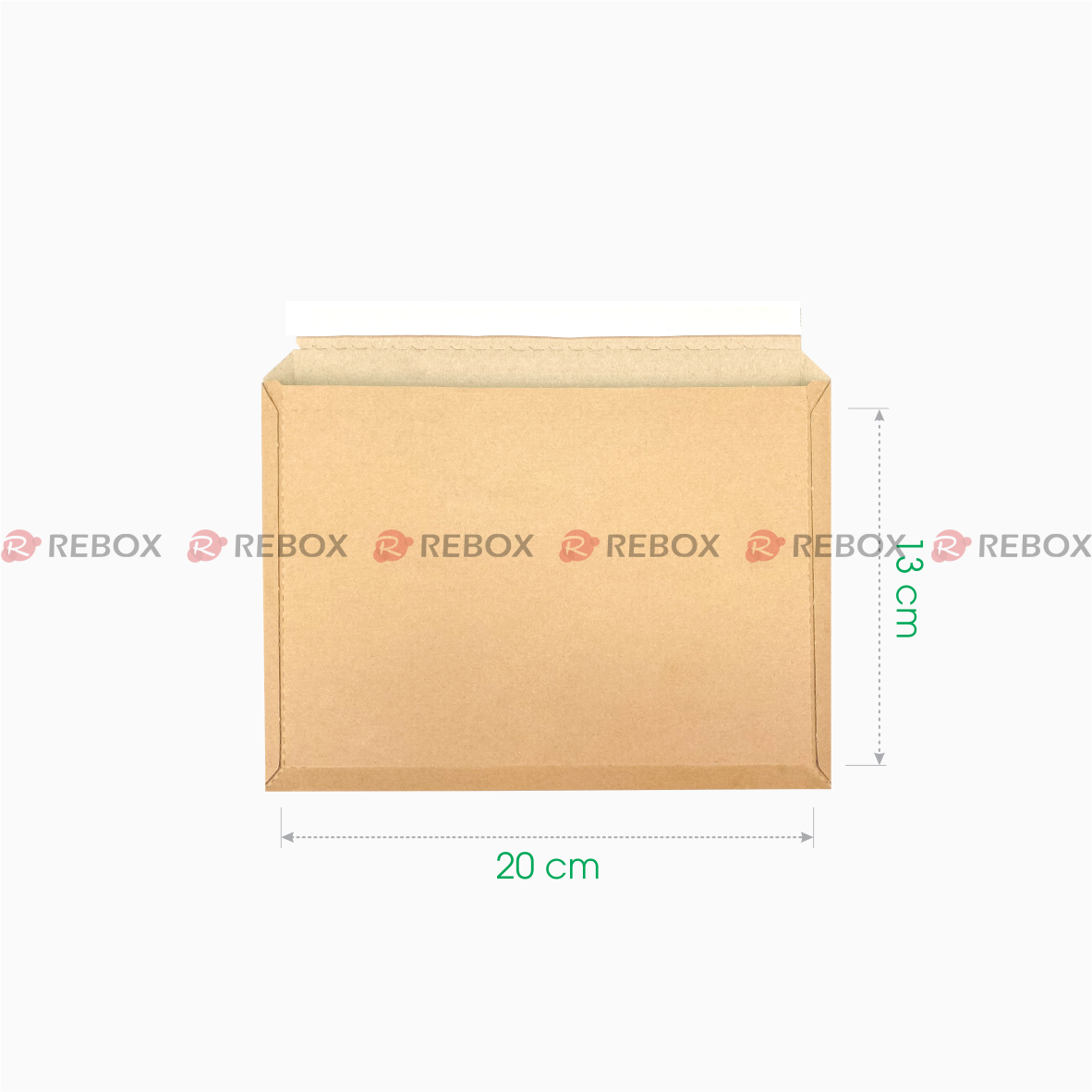 RMPB2 - Phong bì giấy carton - Nâu - 20x13 cm - v2