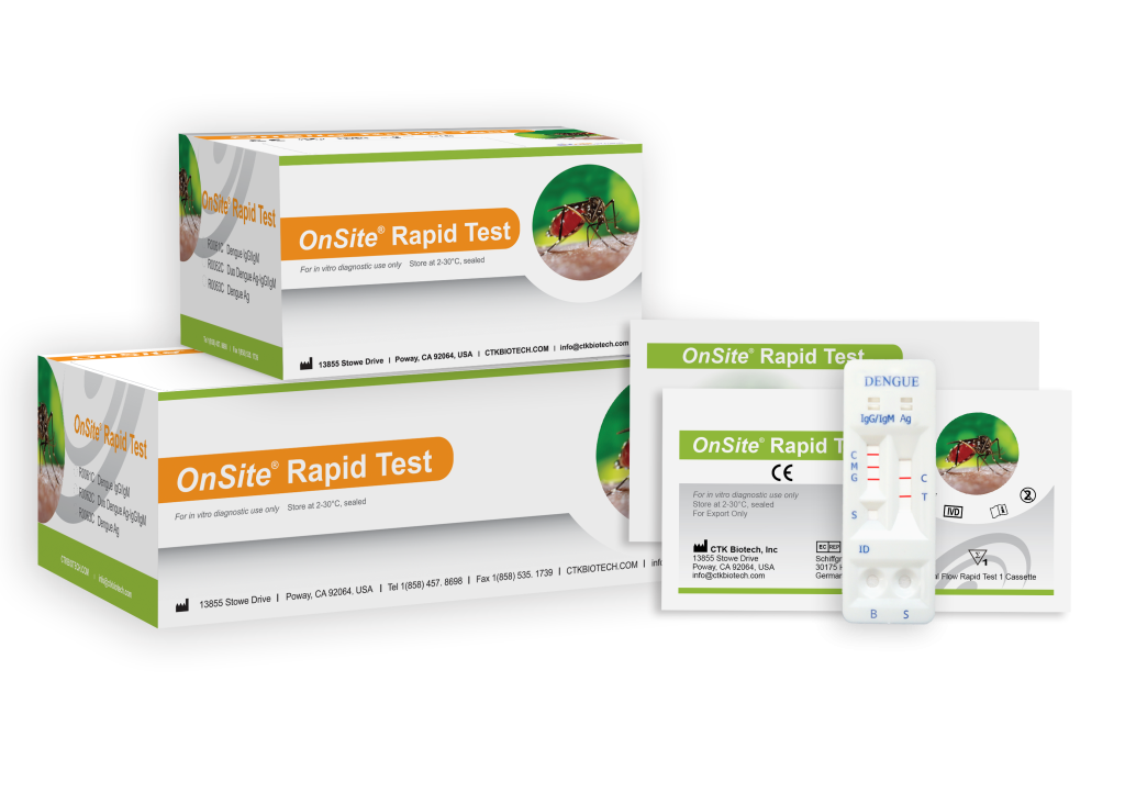 Test Nhanh Sốt Xuất Huyết OnSite Dengue Ag Rapid Test (NS1 – CTK)