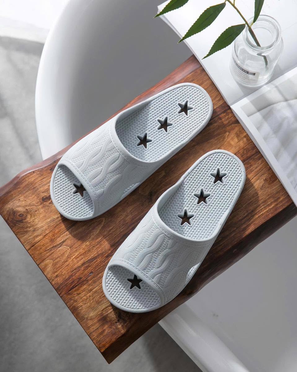 Dép đi trong nhà, nhà tắm chống trượt Comfy (mẫu 4) - L - Xanh