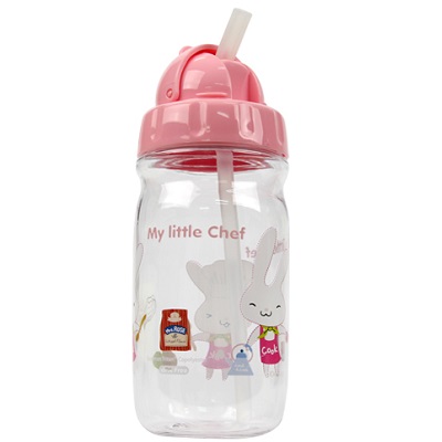 Bình nước ống hút Lock&Lock 360ml màu hồng