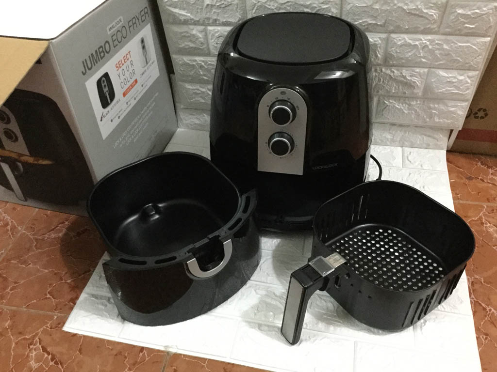 SALE: Nồi chiên LocknLock Jumbo EJF151BLK 5.2L (mã 1447)