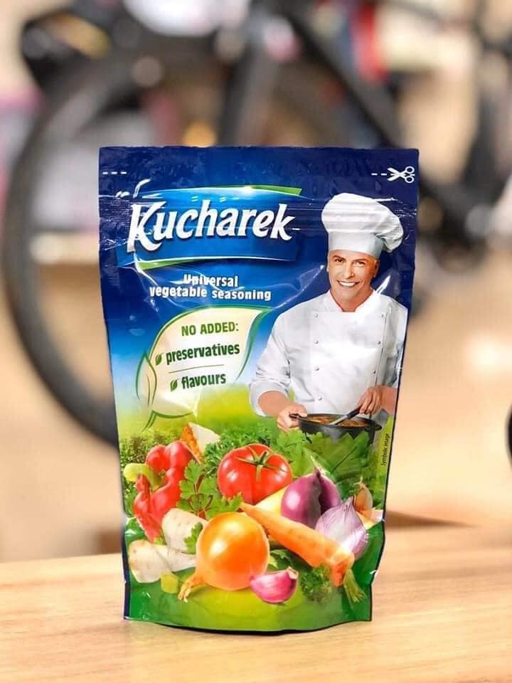 COMBO: 05 Gói hạt nêm hữu cơ 100% từ rau củ quả hữu cơ KUCHAREK Đức (gói 200g) (mã 2102)