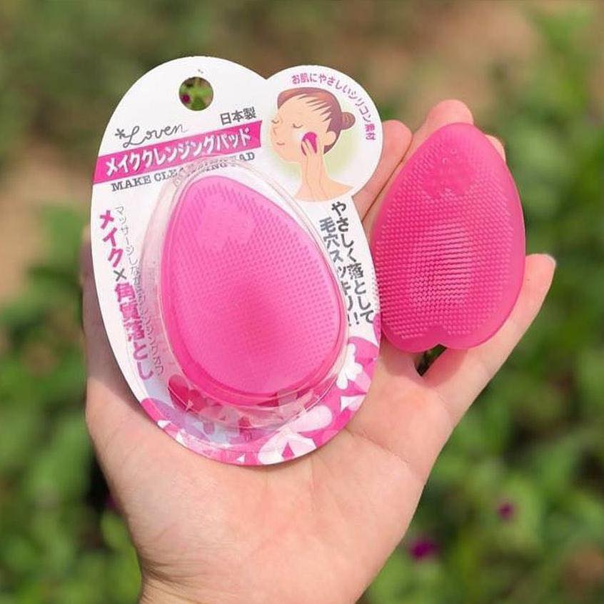 Miếng massage rửa mặt Silicone Loven Nhật (mã A25)