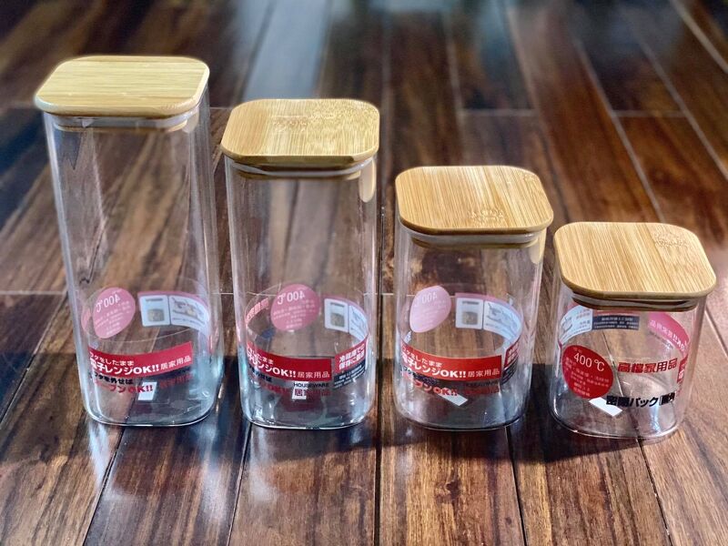 Hũ thuỷ tinh nắp gỗ có gioăng silicon 1600ml (mã 2422)