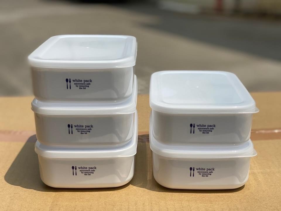 Hộp nhựa đựng thực phẩm White Pack 900ml Nhật