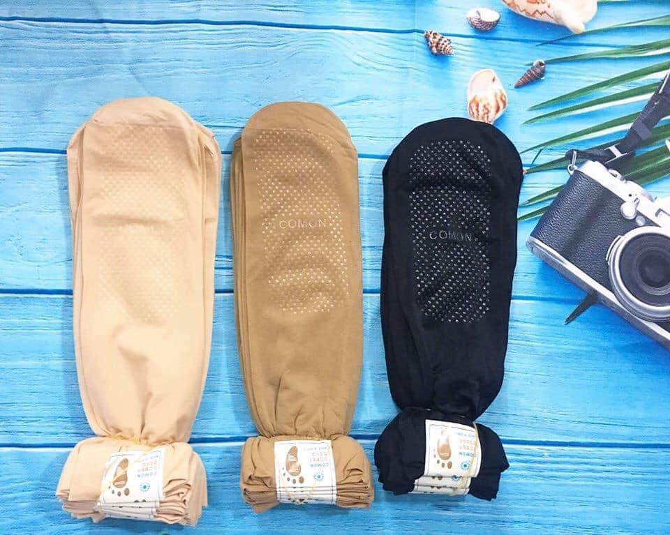 Set 10 tất da chân có hạt chống trơn COMON Hàn Quốc