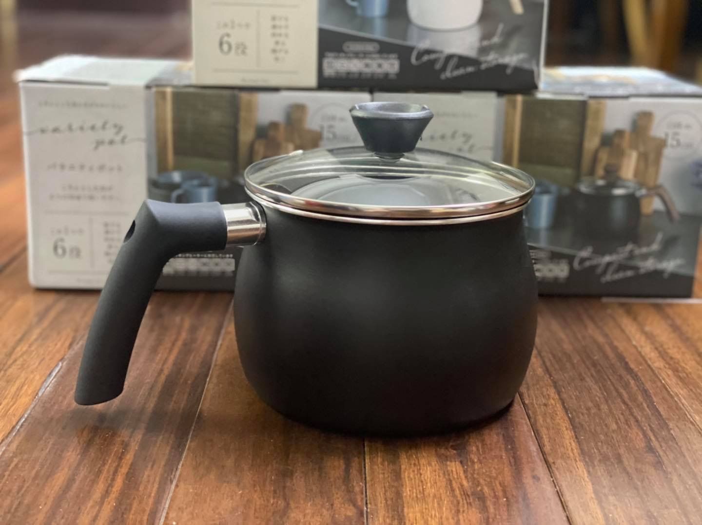 Nồi chiên ngập dầu Nhật Bản 15cm - màu đen