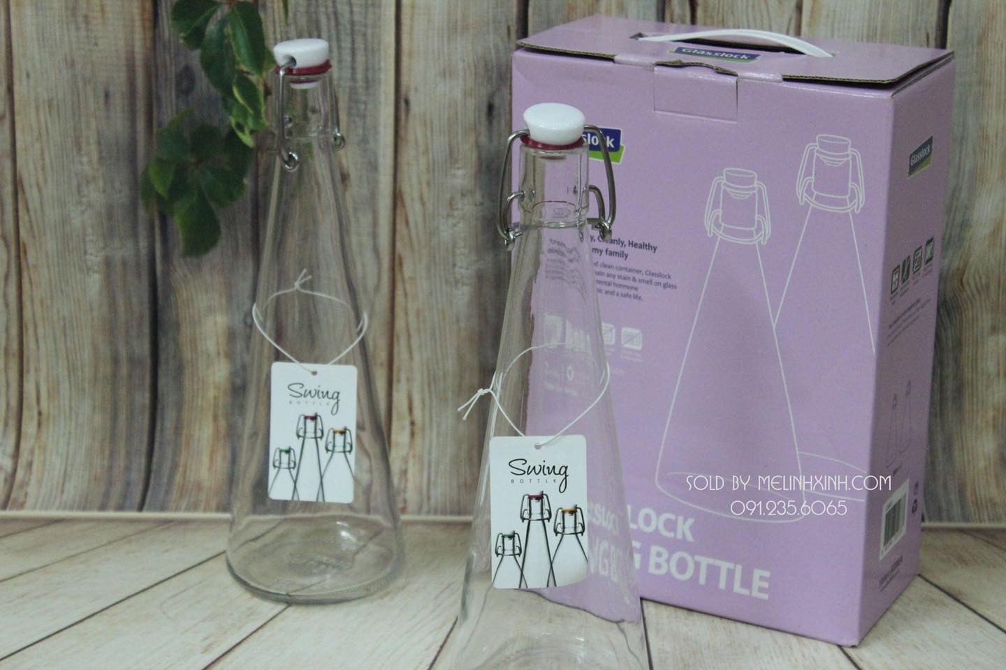 Set 2 lọ SWING Glasslock 500ml