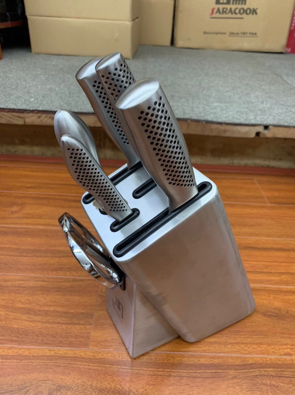 Hộp cắm dao inox Lezzet Nhật Bản