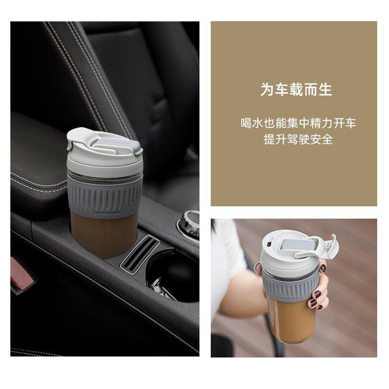 Bình thuỷ tinh bọc silicon Lock&Lock 500ml
