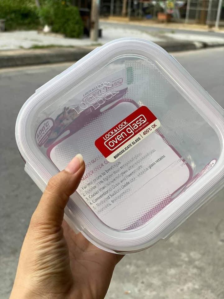 Hộp thuỷ tinh vuông 840ml của LocknLock